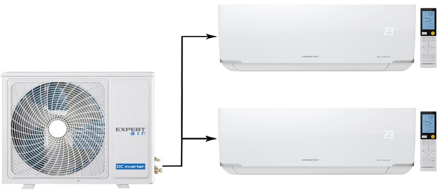 Мультисплит-система EXPERTAIR MULTI PROFF EU ERP Inverter